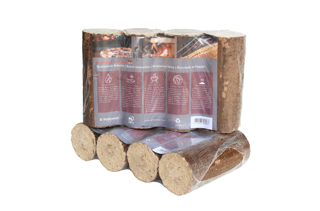 Briquettes de hêtre sur palette / Pollmeier Premium – 960 kg